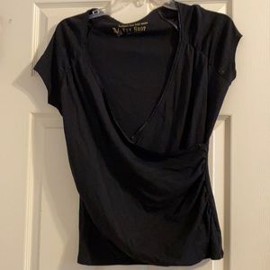Black Victoria’s Secret faux wrap top